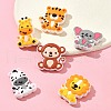 Lion/Tiger/Elephant/Monkey Zebra/Giraffe Silicone Focal Beads SIL-FS0001-19-8