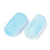 Spray Painted Transparent Glass Connector Charms X1-GLAA-H035-06H-2