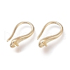 Brass Earring Hooks KK-H102-09LG-1