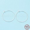 925 Sterling Silver Hoop Earring Findings STER-D035-24S-1