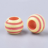 Spray Painted Acrylic European Beads SACR-S303-002B-2