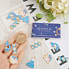 SUNNYCLUE 16Pcs 4 Styles Alloy Enamel Pendants FIND-SC0011-01-3