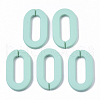 Opaque Spray Painted Acrylic Linking Rings OACR-N009-002A-A04-1