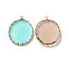 Brass with K9 Glass Pendants KK-C024-49KCG-2