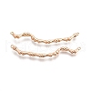 Brass Connector Charms KK-C005-17G-1