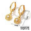 Fashionable Copper Inlaid Zircon Hoop Earrings UQ9075-3-1