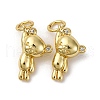 Brass Micro Pave Cubic Zirconia Pendants KK-P308-20G-1