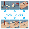 CRASPIRE 3Pcs 3 Style Wax Seal Brass Stamp Head DIY-CP0006-39-5