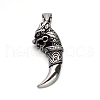 Vintage 304 Stainless Steel Dragon Tusk Big Pendants STAS-F011-36A-1