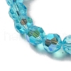 Electroplate Transparent Glass Beads Strands EGLA-A035-T8mm-L08-3