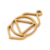304 Stainless Steel Pendants STAS-M072-01B-2