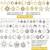 SUPERFINDINGS 2 Bags 2 Colors Tibetan Style Pendants FIND-FH0003-66-5