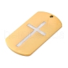 304 Stainless Steel Enamel Pendants STAS-Q338-07G-2