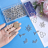 SUNNYCLUE 64Pcs 4 Styles Tibetan Style Alloy Pendants TIBE-SC0009-40-3