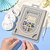 Plastic Flocked Bead Design Boards ODIS-YW0001-05-5
