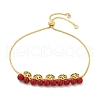 Brass Micro Pave Cubic Zirconia Slider Bracelets BJEW-Z126-01G-4