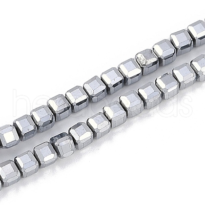 Electroplated Synthetic Non-magnetic Hematite Beads Strands G-H072-C01-02-1