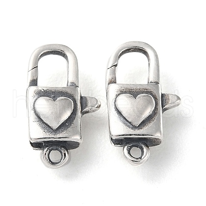 925 Thailand Sterling Silver Lobster Claw Clasps STER-D003-09AS-1