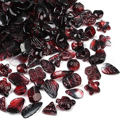 Gradient Color Transparent Glass Beads GLAA-B026-01F-1