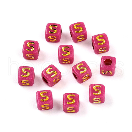 Plating Acrylic Beads OACR-N140-01A-S-1
