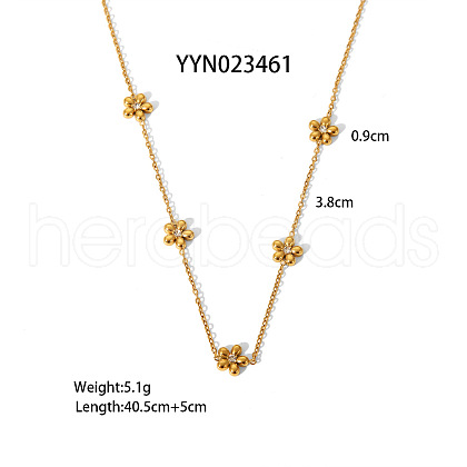 304 Stainless Steel Rhinestone Necklaces FS-WG063C6-02-1
