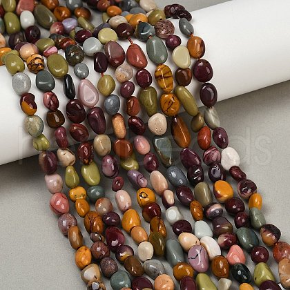 Natural Alashan Agate Beads Strands G-Q060-D19-01-1