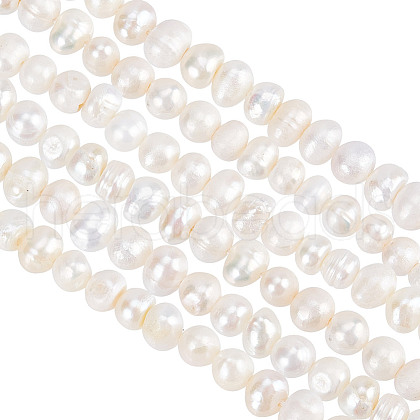GOMAKERER 2 Strands Grade AA Natural Cultured Freshwater Pearl Beads Strands PEAR-GO0001-11-1