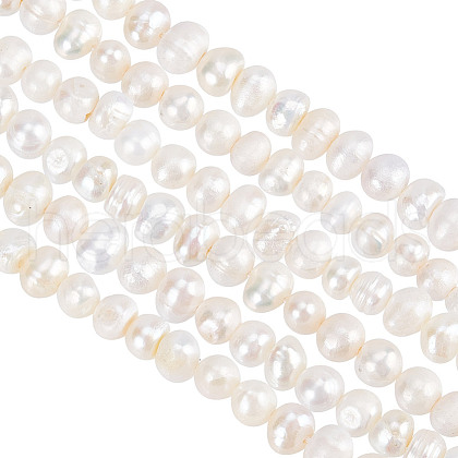 GOMAKERER 2 Strands Grade AA Natural Cultured Freshwater Pearl Beads Strands PEAR-GO0001-11-1