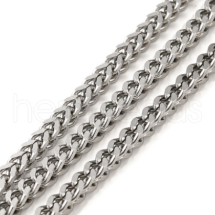 304 Stainless Steel Curb Chains CHS-C013-01B-P-1