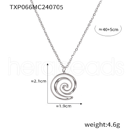 Vortex 304 Stainless Steel Pendant Necklaces for Women FS-WG9AF07-03-1