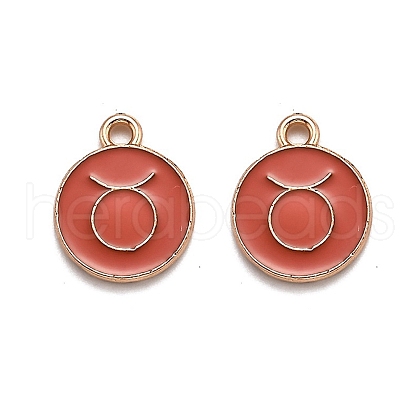 Alloy Enamel Pendants ENAM-S124-01B-12C-1