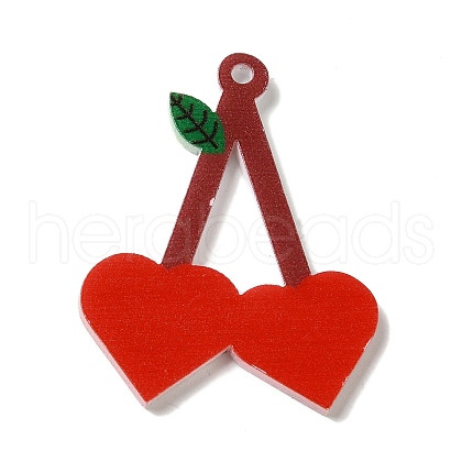 Opaque Resin Pendants RESI-P029-01B-1