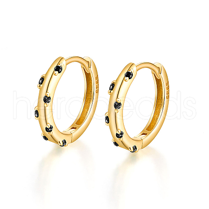 Elegant S925 Sterling Silver Hoop Earrings EH3926-3-1