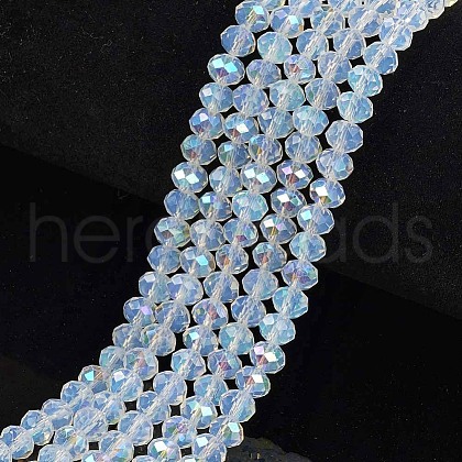 Electroplate Glass Beads Strands EGLA-A034-J2mm-L07-1