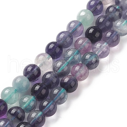 Natural Fluorite Beads Strands G-B038-C02-1