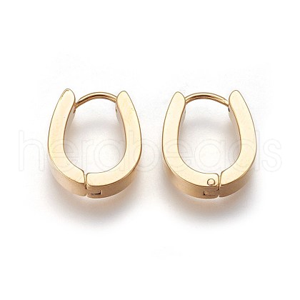 304 Stainless Steel Hoop Earrings EJEW-O087-08C-1