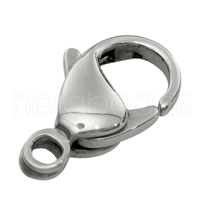 Tarnish Resistant 316 Stainless Steel Lobster Claw Clasps 316-FL18A-1