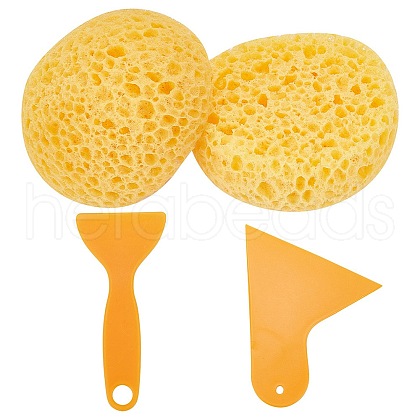 Gorgecraft 2Pcs 2 Style DIY Plastic Scraper Tool TOOL-GF0003-28-1