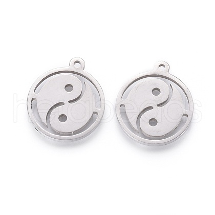 Non-Tarnish Feng Shui 201 Stainless Steel Taji Pendants STAS-F231-036P-1