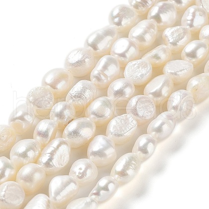 Natural Cultured Freshwater Pearl Beads Strands PEAR-Z002-01-1