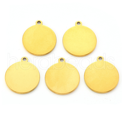 PVD Vacuum Plating 304 Stainless Steel Pendants STAS-N092-23B-G-1