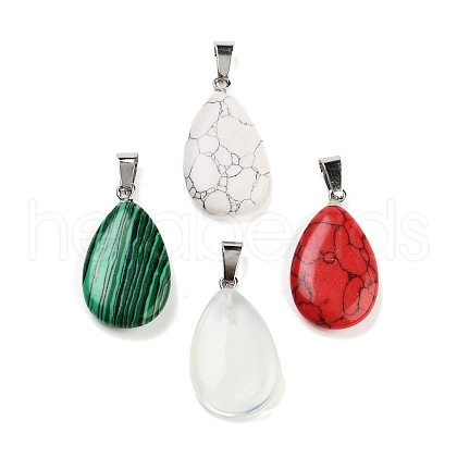 Natural & Synthetic Mixed Gemstone Pendants FIND-A043-07P-1