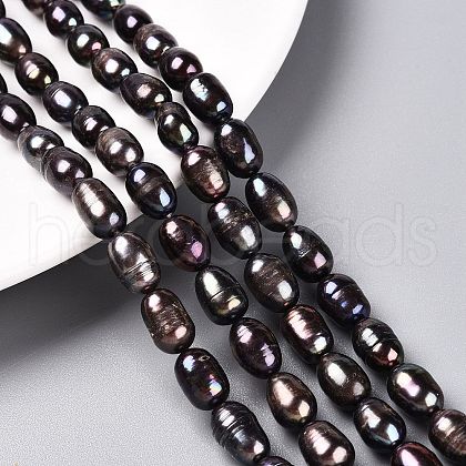 Natural Cultured Freshwater Pearl Beads Strands PEAR-N012-07T-1