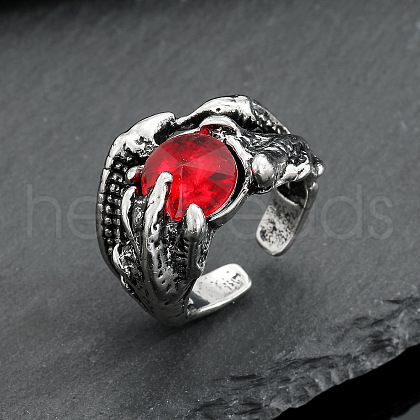 Tibetan Style Alloy Adjustable Cuff Rings for Men FS-WGCCCDE-03-1