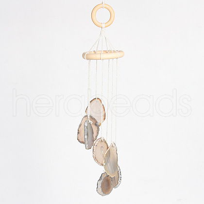 Nuggets Natural Agate Wind Chime PW23051616106-1