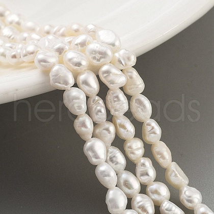 Natural Keshi Pearl Cultured Freshwater Pearl Beads Strands PEAR-P062-25E-1