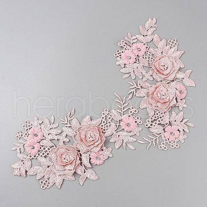 Flower Polyester Embroidery Sew on Ornament Accessories DIY-WH0308-455A-1