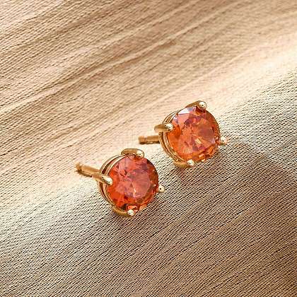 Flat Round Brass Pave Cubic Zirconia Stud Earrings for Women EJEW-G428-29A-01-1