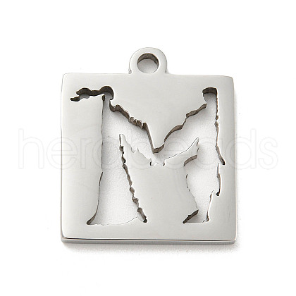 Non-Tarnish 304 Stainless Steel Pendants STAS-H184-11P-1