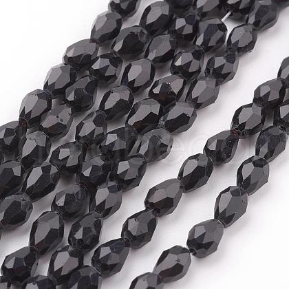Glass Beads Strands GLAA-R024-6x4mm-13-1